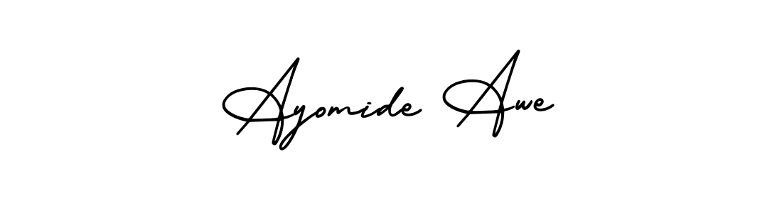 Once you've used our free online signature maker to create your best signature AmerikaSignatureDemo-Regular style, it's time to enjoy all of the benefits that Ayomide Awe name signing documents. Ayomide Awe signature style 3 images and pictures png