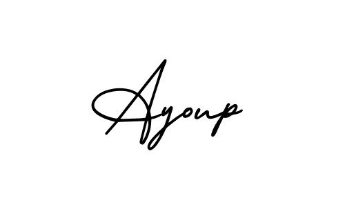 Also You can easily find your signature by using the search form. We will create Ayoup name handwritten signature images for you free of cost using AmerikaSignatureDemo-Regular sign style. Ayoup signature style 3 images and pictures png