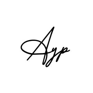 Make a beautiful signature design for name Ayp. Use this online signature maker to create a handwritten signature for free. Ayp signature style 3 images and pictures png