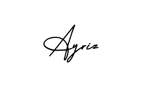 How to make Ayriz signature? AmerikaSignatureDemo-Regular is a professional autograph style. Create handwritten signature for Ayriz name. Ayriz signature style 3 images and pictures png