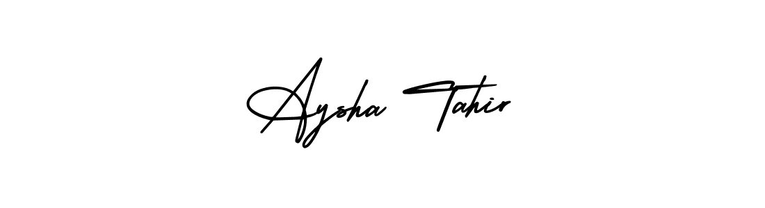 How to Draw Aysha Tahir signature style? AmerikaSignatureDemo-Regular is a latest design signature styles for name Aysha Tahir. Aysha Tahir signature style 3 images and pictures png