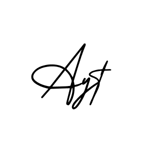 Create a beautiful signature design for name Ayt. With this signature (AmerikaSignatureDemo-Regular) fonts, you can make a handwritten signature for free. Ayt signature style 3 images and pictures png