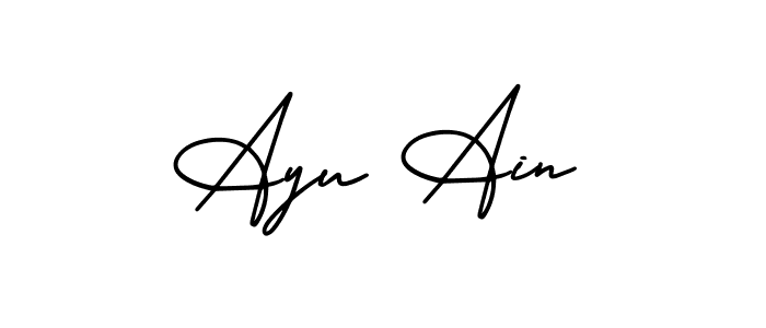 Check out images of Autograph of Ayu Ain name. Actor Ayu Ain Signature Style. AmerikaSignatureDemo-Regular is a professional sign style online. Ayu Ain signature style 3 images and pictures png