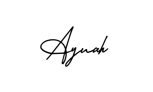 Best and Professional Signature Style for Ayuah. AmerikaSignatureDemo-Regular Best Signature Style Collection. Ayuah signature style 3 images and pictures png
