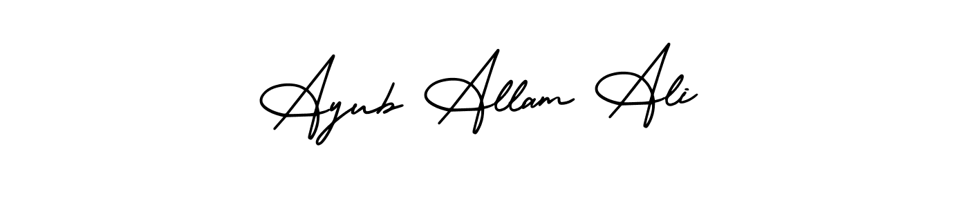 Also we have Ayub Allam Ali name is the best signature style. Create professional handwritten signature collection using AmerikaSignatureDemo-Regular autograph style. Ayub Allam Ali signature style 3 images and pictures png