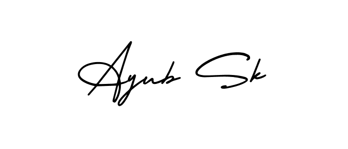 Create a beautiful signature design for name Ayub Sk. With this signature (AmerikaSignatureDemo-Regular) fonts, you can make a handwritten signature for free. Ayub Sk signature style 3 images and pictures png