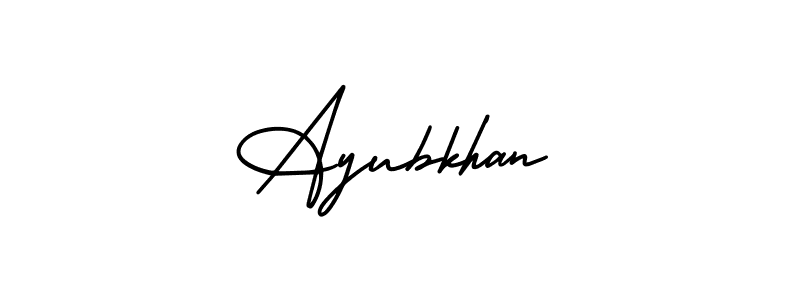 Also we have Ayubkhan name is the best signature style. Create professional handwritten signature collection using AmerikaSignatureDemo-Regular autograph style. Ayubkhan signature style 3 images and pictures png
