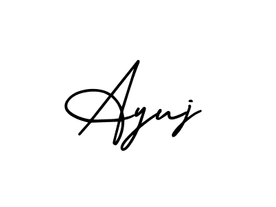 if you are searching for the best signature style for your name Ayuj. so please give up your signature search. here we have designed multiple signature styles  using AmerikaSignatureDemo-Regular. Ayuj signature style 3 images and pictures png