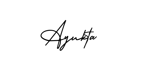 Ayukta stylish signature style. Best Handwritten Sign (AmerikaSignatureDemo-Regular) for my name. Handwritten Signature Collection Ideas for my name Ayukta. Ayukta signature style 3 images and pictures png