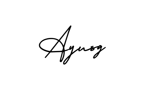 Design your own signature with our free online signature maker. With this signature software, you can create a handwritten (AmerikaSignatureDemo-Regular) signature for name Ayusg. Ayusg signature style 3 images and pictures png