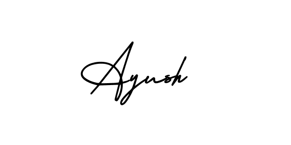 How to make Ayush  signature? AmerikaSignatureDemo-Regular is a professional autograph style. Create handwritten signature for Ayush  name. Ayush  signature style 3 images and pictures png