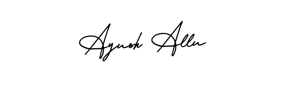 Best and Professional Signature Style for Ayush Allu. AmerikaSignatureDemo-Regular Best Signature Style Collection. Ayush Allu signature style 3 images and pictures png