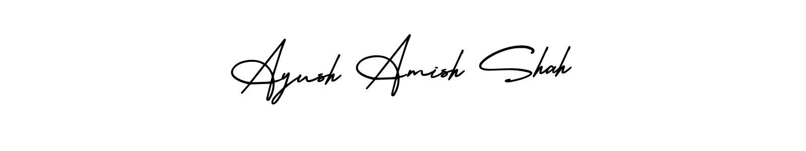 Make a beautiful signature design for name Ayush Amish Shah. Use this online signature maker to create a handwritten signature for free. Ayush Amish Shah signature style 3 images and pictures png