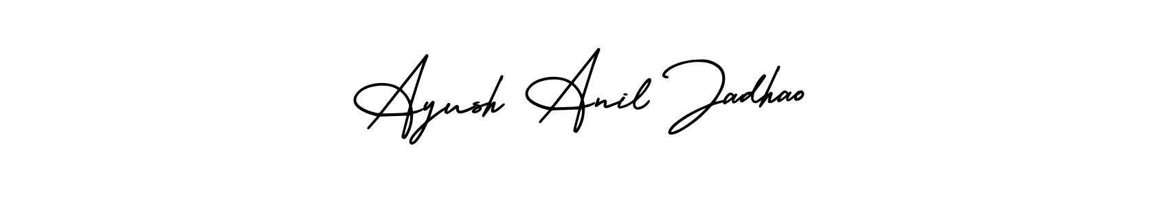 Also we have Ayush Anil Jadhao name is the best signature style. Create professional handwritten signature collection using AmerikaSignatureDemo-Regular autograph style. Ayush Anil Jadhao signature style 3 images and pictures png
