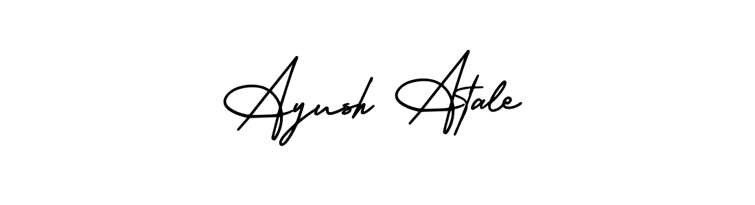 It looks lik you need a new signature style for name Ayush Atale. Design unique handwritten (AmerikaSignatureDemo-Regular) signature with our free signature maker in just a few clicks. Ayush Atale signature style 3 images and pictures png