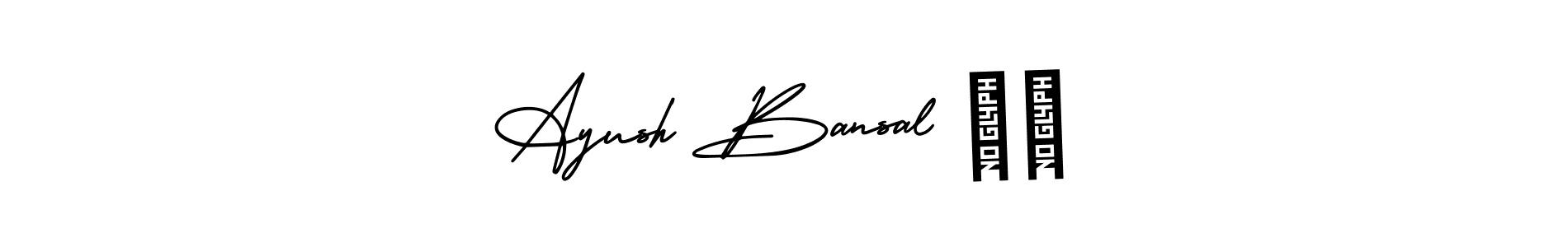 Here are the top 10 professional signature styles for the name Ayush Bansal ❤️. These are the best autograph styles you can use for your name. Ayush Bansal ❤️ signature style 3 images and pictures png