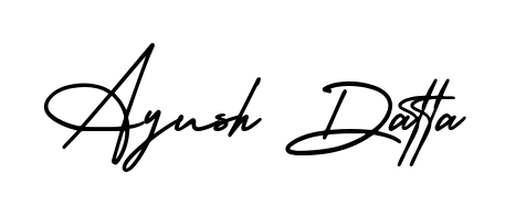 The AmerikaSignatureDemo-Regular font gives name Ayush Datta a signature that looks effortless yet distinguished. Download high-res PNG instantly. Ayush Datta signature style 3 images and pictures png