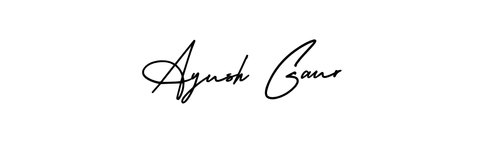 How to Draw Ayush Gaur signature style? AmerikaSignatureDemo-Regular is a latest design signature styles for name Ayush Gaur. Ayush Gaur signature style 3 images and pictures png