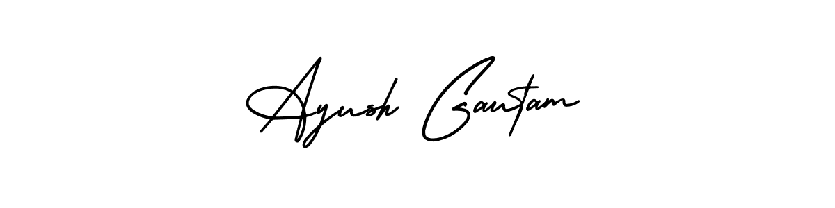 Make a short Ayush Gautam signature style. Manage your documents anywhere anytime using AmerikaSignatureDemo-Regular. Create and add eSignatures, submit forms, share and send files easily. Ayush Gautam signature style 3 images and pictures png