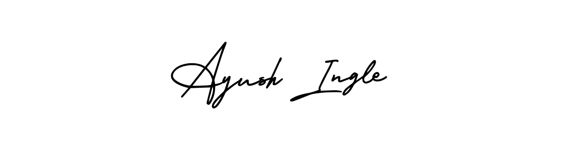 Also You can easily find your signature by using the search form. We will create Ayush Ingle name handwritten signature images for you free of cost using AmerikaSignatureDemo-Regular sign style. Ayush Ingle signature style 3 images and pictures png