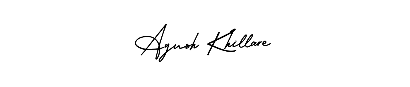 See photos of Ayush Khillare official signature by Spectra . Check more albums & portfolios. Read reviews & check more about AmerikaSignatureDemo-Regular font. Ayush Khillare signature style 3 images and pictures png