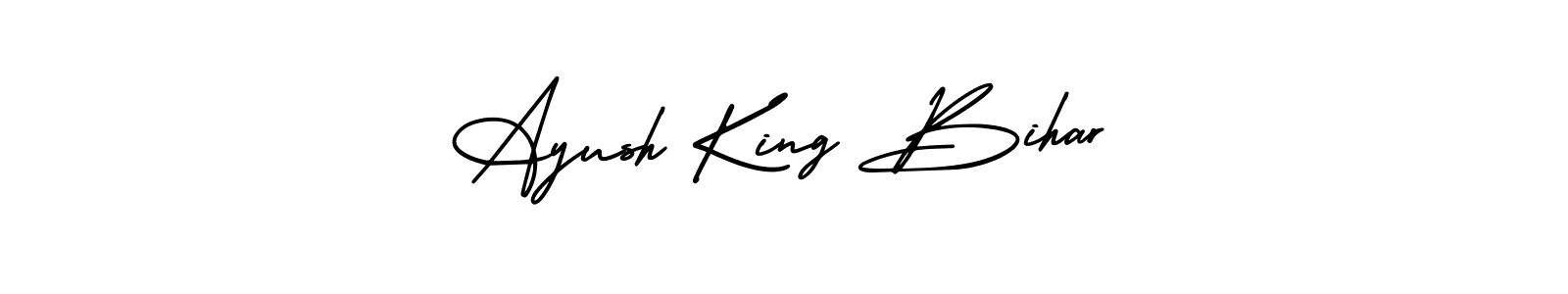 It looks lik you need a new signature style for name Ayush King Bihar. Design unique handwritten (AmerikaSignatureDemo-Regular) signature with our free signature maker in just a few clicks. Ayush King Bihar signature style 3 images and pictures png