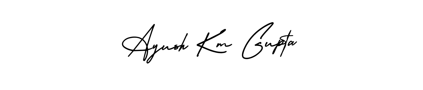 Make a short Ayush Km Gupta signature style. Manage your documents anywhere anytime using AmerikaSignatureDemo-Regular. Create and add eSignatures, submit forms, share and send files easily. Ayush Km Gupta signature style 3 images and pictures png