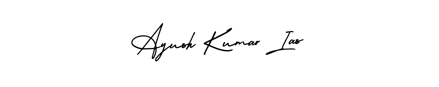 Ayush Kumar Ias stylish signature style. Best Handwritten Sign (AmerikaSignatureDemo-Regular) for my name. Handwritten Signature Collection Ideas for my name Ayush Kumar Ias. Ayush Kumar Ias signature style 3 images and pictures png