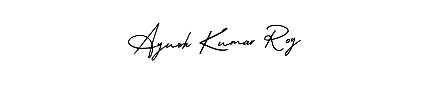 It looks lik you need a new signature style for name Ayush Kumar Roy. Design unique handwritten (AmerikaSignatureDemo-Regular) signature with our free signature maker in just a few clicks. Ayush Kumar Roy signature style 3 images and pictures png