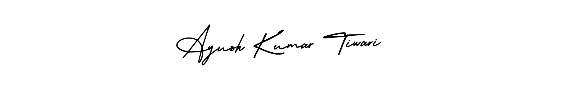 Create a beautiful signature design for name Ayush Kumar Tiwari. With this signature (AmerikaSignatureDemo-Regular) fonts, you can make a handwritten signature for free. Ayush Kumar Tiwari signature style 3 images and pictures png