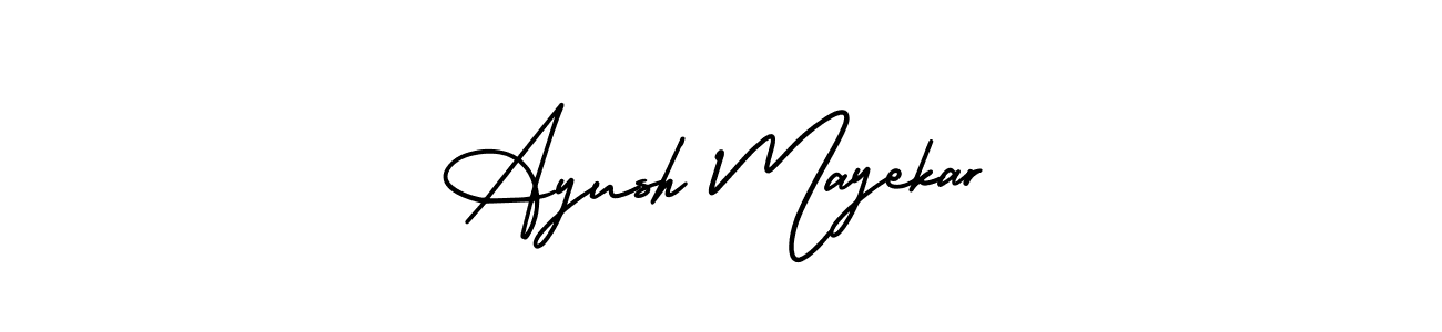 You can use this online signature creator to create a handwritten signature for the name Ayush Mayekar. This is the best online autograph maker. Ayush Mayekar signature style 3 images and pictures png