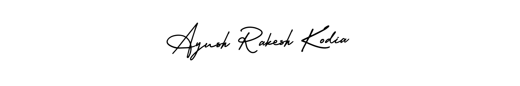 Also we have Ayush Rakesh Kodia name is the best signature style. Create professional handwritten signature collection using AmerikaSignatureDemo-Regular autograph style. Ayush Rakesh Kodia signature style 3 images and pictures png