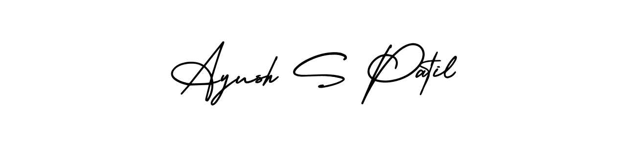 How to Draw Ayush S Patil signature style? AmerikaSignatureDemo-Regular is a latest design signature styles for name Ayush S Patil. Ayush S Patil signature style 3 images and pictures png