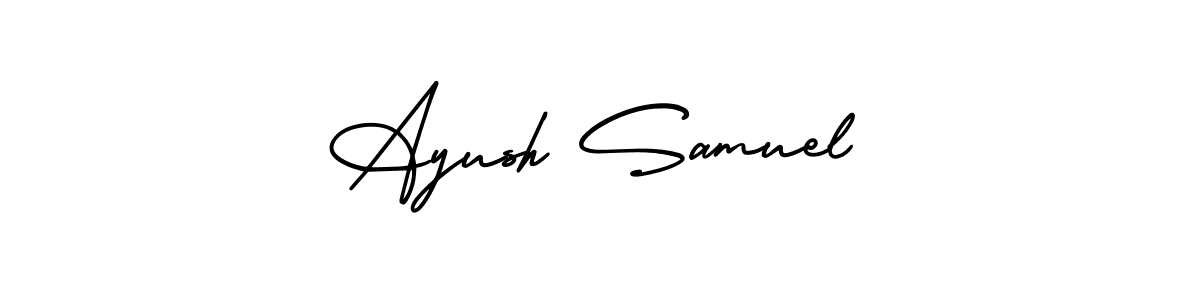 Create a beautiful signature design for name Ayush Samuel. With this signature (AmerikaSignatureDemo-Regular) fonts, you can make a handwritten signature for free. Ayush Samuel signature style 3 images and pictures png