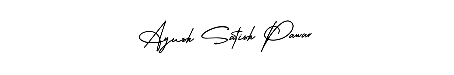 if you are searching for the best signature style for your name Ayush Satish Pawar. so please give up your signature search. here we have designed multiple signature styles  using AmerikaSignatureDemo-Regular. Ayush Satish Pawar signature style 3 images and pictures png