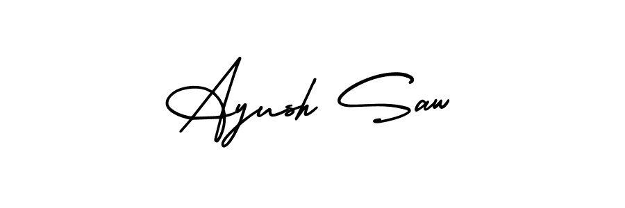 Make a beautiful signature design for name Ayush Saw. Use this online signature maker to create a handwritten signature for free. Ayush Saw signature style 3 images and pictures png