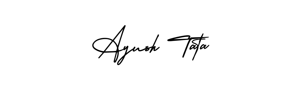 AmerikaSignatureDemo-Regular is a professional signature style that is perfect for those who want to add a touch of class to their signature. It is also a great choice for those who want to make their signature more unique. Get Ayush Tata name to fancy signature for free. Ayush Tata signature style 3 images and pictures png