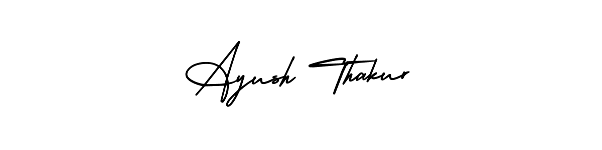 How to Draw Ayush Thakur signature style? AmerikaSignatureDemo-Regular is a latest design signature styles for name Ayush Thakur. Ayush Thakur signature style 3 images and pictures png