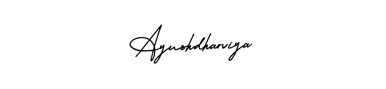 Also You can easily find your signature by using the search form. We will create Ayushdharviya name handwritten signature images for you free of cost using AmerikaSignatureDemo-Regular sign style. Ayushdharviya signature style 3 images and pictures png