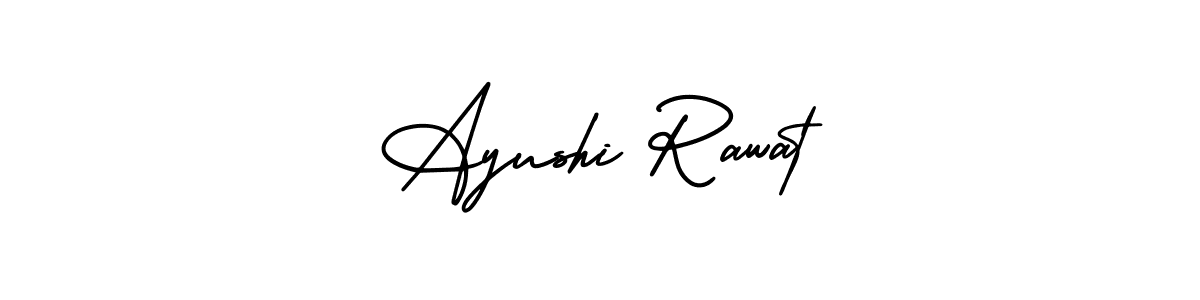if you are searching for the best signature style for your name Ayushi Rawat. so please give up your signature search. here we have designed multiple signature styles  using AmerikaSignatureDemo-Regular. Ayushi Rawat signature style 3 images and pictures png