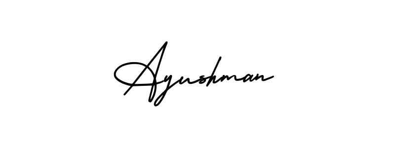 Also You can easily find your signature by using the search form. We will create Ayushman name handwritten signature images for you free of cost using AmerikaSignatureDemo-Regular sign style. Ayushman signature style 3 images and pictures png