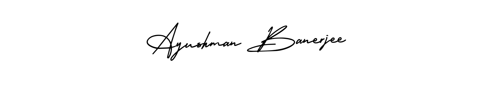 if you are searching for the best signature style for your name Ayushman Banerjee. so please give up your signature search. here we have designed multiple signature styles  using AmerikaSignatureDemo-Regular. Ayushman Banerjee signature style 3 images and pictures png