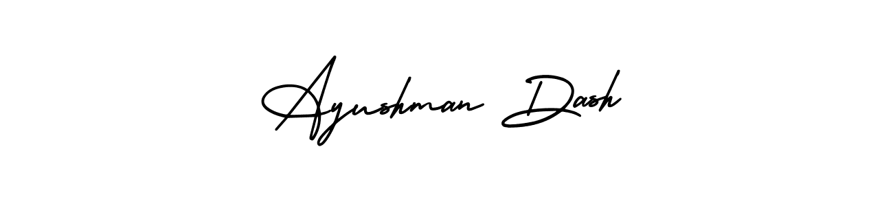 Use a signature maker to create a handwritten signature online. With this signature software, you can design (AmerikaSignatureDemo-Regular) your own signature for name Ayushman Dash. Ayushman Dash signature style 3 images and pictures png