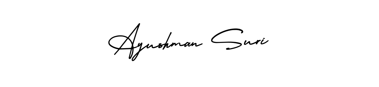Create a beautiful signature design for name Ayushman Suri. With this signature (AmerikaSignatureDemo-Regular) fonts, you can make a handwritten signature for free. Ayushman Suri signature style 3 images and pictures png
