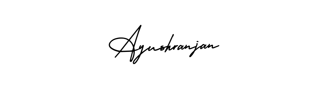 How to make Ayushranjan signature? AmerikaSignatureDemo-Regular is a professional autograph style. Create handwritten signature for Ayushranjan name. Ayushranjan signature style 3 images and pictures png