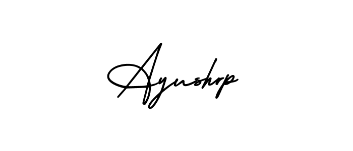 It looks lik you need a new signature style for name Ayushrp. Design unique handwritten (AmerikaSignatureDemo-Regular) signature with our free signature maker in just a few clicks. Ayushrp signature style 3 images and pictures png