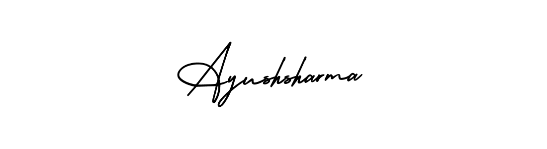 Create a beautiful signature design for name Ayushsharma. With this signature (AmerikaSignatureDemo-Regular) fonts, you can make a handwritten signature for free. Ayushsharma signature style 3 images and pictures png