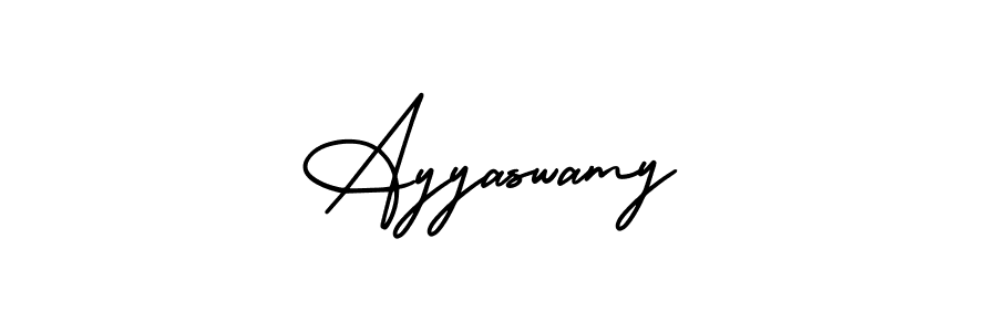 The best way (AmerikaSignatureDemo-Regular) to make a short signature is to pick only two or three words in your name. The name Ayyaswamy include a total of six letters. For converting this name. Ayyaswamy signature style 3 images and pictures png