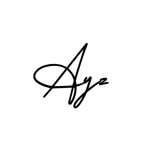 How to make Ayz signature? AmerikaSignatureDemo-Regular is a professional autograph style. Create handwritten signature for Ayz name. Ayz signature style 3 images and pictures png