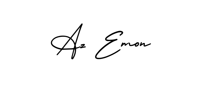 It looks lik you need a new signature style for name Az Emon. Design unique handwritten (AmerikaSignatureDemo-Regular) signature with our free signature maker in just a few clicks. Az Emon signature style 3 images and pictures png
